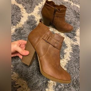Camel Brown Booties